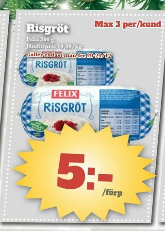 Bonum Matmarknad Risgröt erbjuda