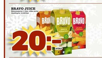 Bonum Matmarknad Bravo juice erbjuda