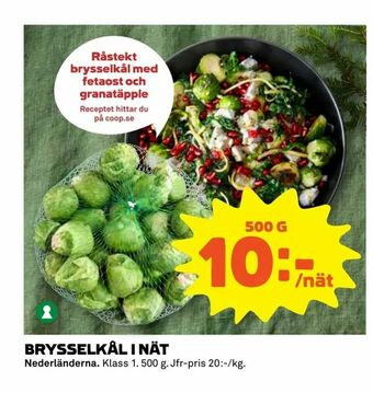 Coop Extra Brysselkål i nät erbjuda