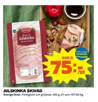 Coop Extra Julskinka skivad erbjuda