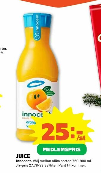 Coop Forum Juice erbjuda