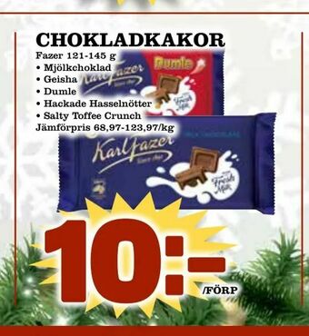 Din Mat Chokladkakor erbjuda