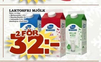 Din Mat Laktosfri mjölk erbjuda