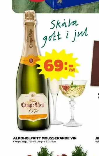 Stora Coop Alkoholfritt mousserande vin erbjuda