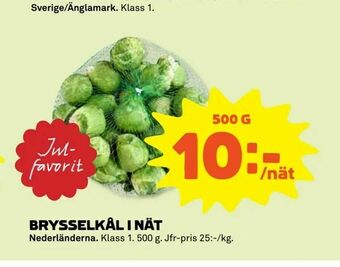 Stora Coop Brysselkål i nät erbjuda