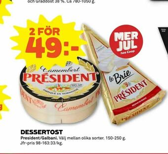 Stora Coop Dessertost erbjuda
