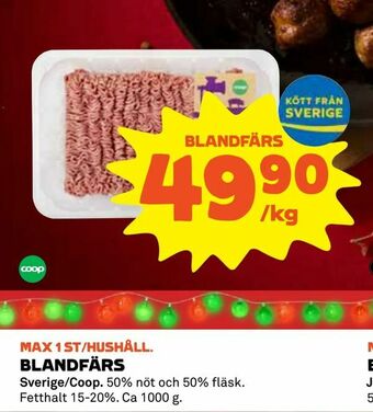 Coop Blandfärs erbjuda