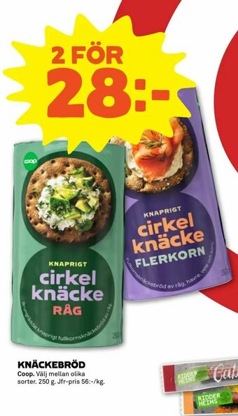 Coop Forum Knäckebröd erbjuda