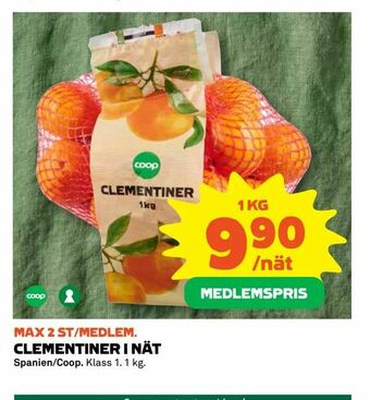 Coop Extra Clementiner i nät erbjuda
