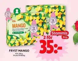 ICA Maxi Fryst mango erbjuda