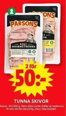 ICA Maxi Tunna skivor erbjuda