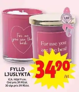 ICA Maxi Fylld ljuslykta erbjuda