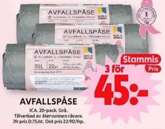 ICA Maxi Avfallspåse erbjuda