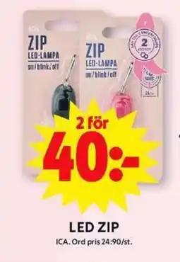 ICA Maxi Led zip erbjuda