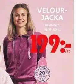 ICA Maxi Velour- jacka mywear. su 5-xxl erbjuda