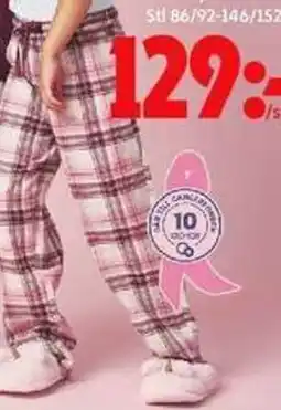 ICA Maxi Flanell- byxa barn mywear. erbjuda