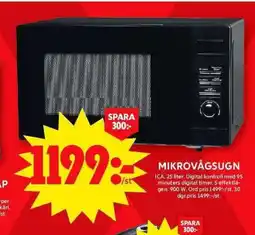 ICA Maxi Mikrovågsugn erbjuda