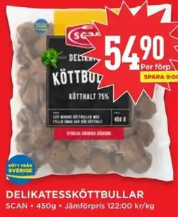 Willys Delikatessköttbullar scan erbjuda