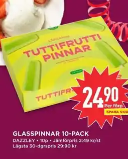 Willys Glasspinnar 10-pack erbjuda