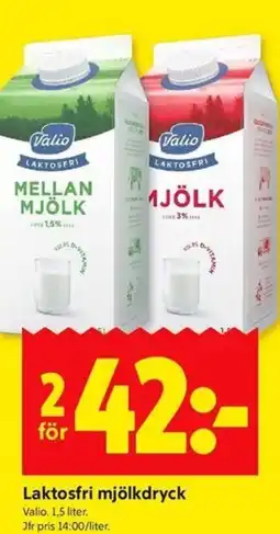 ICA Kvantum Laktosfri mjölkdryck erbjuda