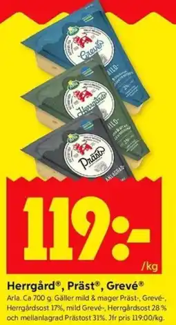 ICA Kvantum Herrgård, Präst. Grevé erbjuda