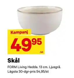 City Gross Skål, SEK 49.95 erbjuda