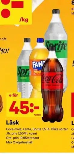 City Gross Läsk, SEK 45 erbjuda