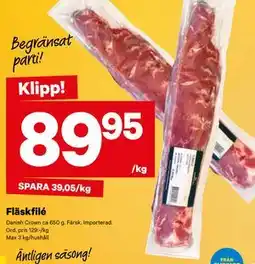 City Gross Fläskfilé, SEK 89.95 erbjuda