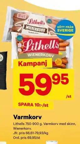 City Gross Varmkorv, SEK 59.95 erbjuda