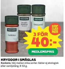 Coop Kryddor i småglas erbjuda