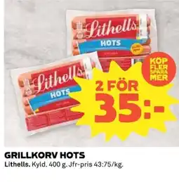 Coop Grillkorv hots erbjuda