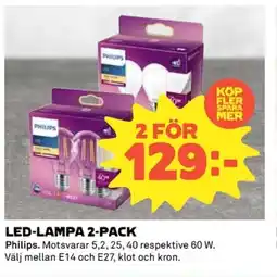 Coop Led-lampa 2-pack erbjuda