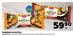 Coop Panerad schnitzel erbjuda