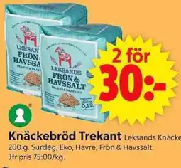 ICA Supermarket Knäckebröd Trekant erbjuda