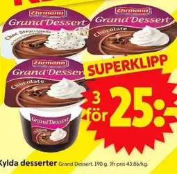 ICA Supermarket Kylda desserter Grand erbjuda