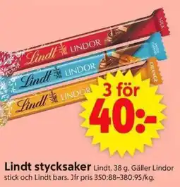 ICA Supermarket Lindt stycksaker erbjuda