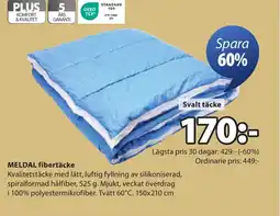 JYSK Meldal fibertäcke erbjuda