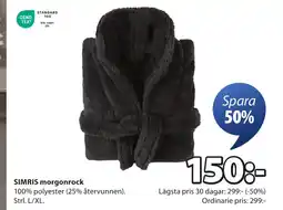 JYSK SIMRIS morgonrock erbjuda