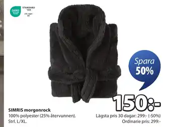 JYSK SIMRIS morgonrock erbjuda