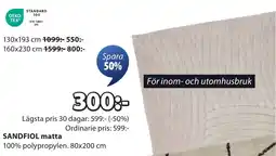 JYSK SANDFIOL matta erbjuda