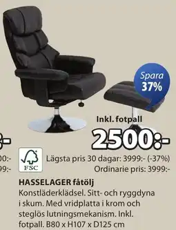JYSK Hasselager fåtölj erbjuda