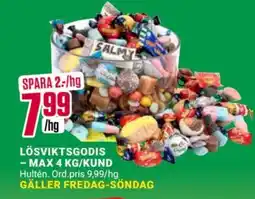 ÖoB Lösviktsgodis erbjuda