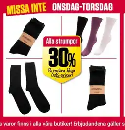 ÖoB Alla strumpor erbjuda