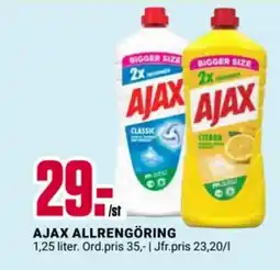 ÖoB AJAX allrengöring erbjuda