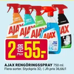 ÖoB AJAX rengöringsspray erbjuda
