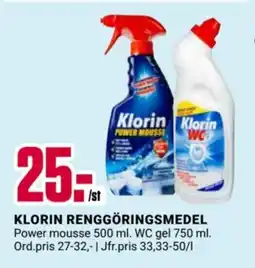 ÖoB Klorin renggöringsmedel erbjuda