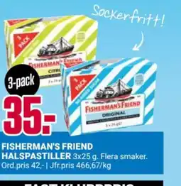 ÖoB Fisherman's Friend halspastiller erbjuda