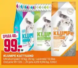 ÖoB Klumpe kattsand erbjuda