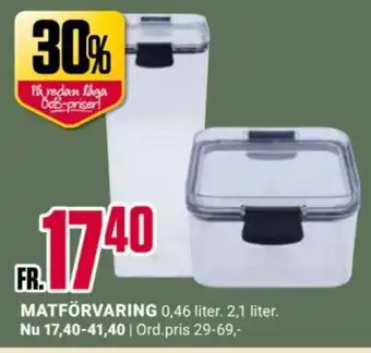 ÖoB Matförvaring erbjuda