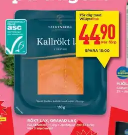 Willys Rökt lax, gravad lax erbjuda